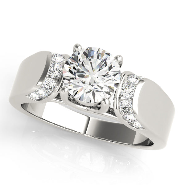 1 CT Round Diamond Solitaire Engagement Ring