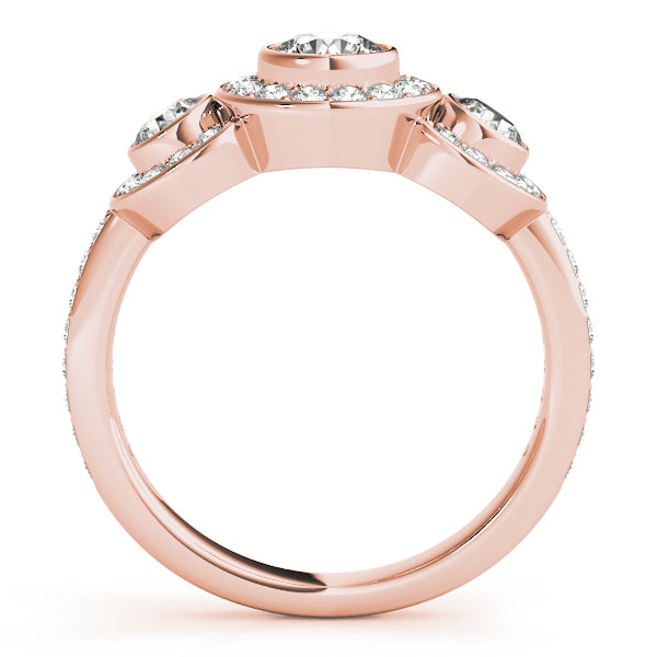 14K Rose Gold 1.50 ct Diamond Engagement Ring