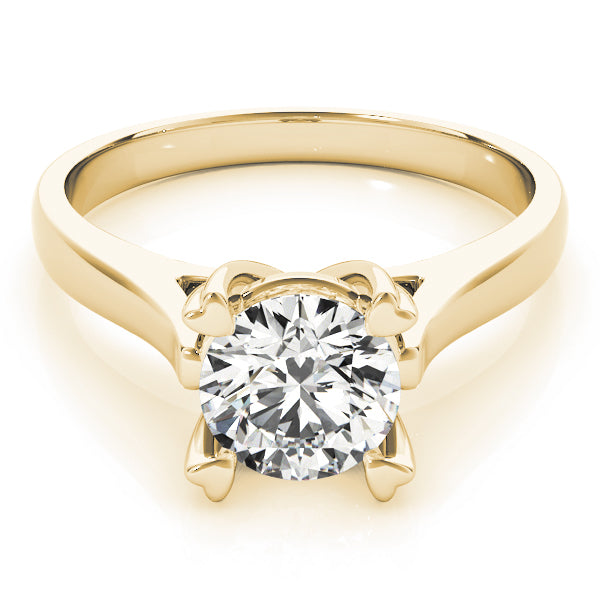 14K Yellow Gold 1 CT Diamond Engagement Ring