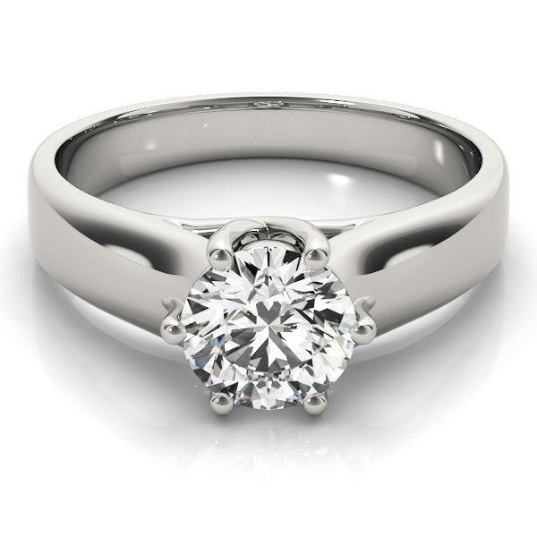 1.0 CT Round Diamond Solitaire Engagement Ring
