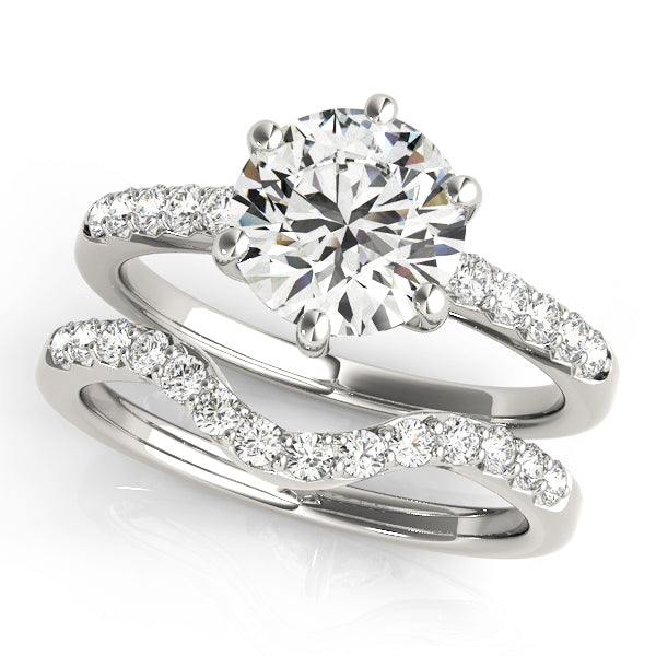 1 CT Round Diamond Engagement Ring