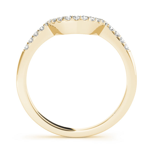 14K Yellow Gold Diamond Wedding Ring