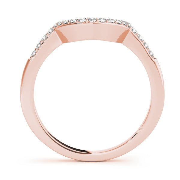 Rose Gold 16-Diamond Wedding Band Ring