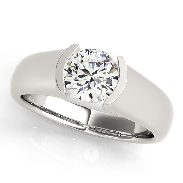 1.0 CT Round Diamond Solitaire Engagement Ring