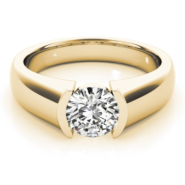 18K Yellow Gold 1ct Diamond Solitaire Engagement Ring