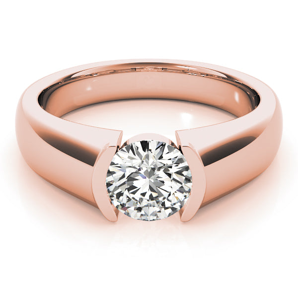 14K Rose Gold 1 ct tw Solitaire Diamond Engagement Ring