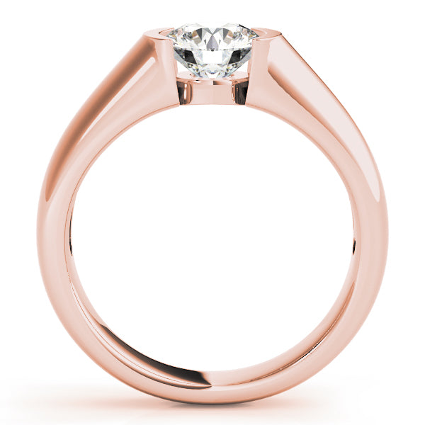 18K Rose Gold 1ct Diamond Engagement Solitaire Ring