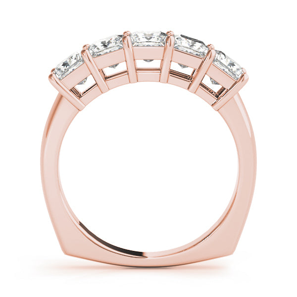 14K Rose Gold 1 1/3 ct tw Fancy Shape Diamond Wedding Ring