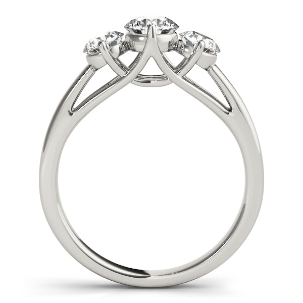 Round Diamond 3-Stone Engagement Ring