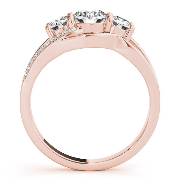 18K Rose Gold 1 ct Round Diamond Engagement Ring