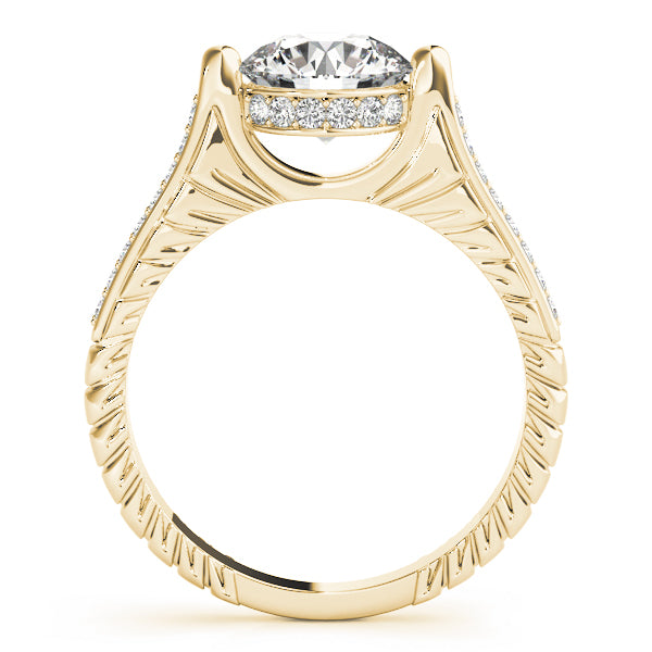 14K Yellow Gold Vintage 1 CT Diamond Engagement Ring