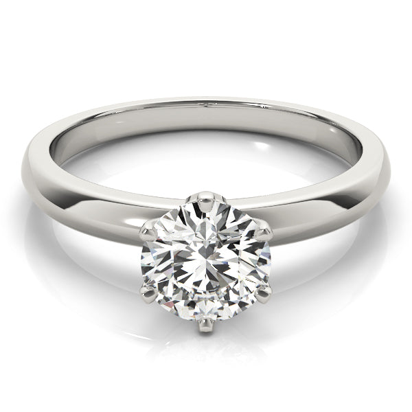 1.0 CT Round Diamond Solitaire Engagement Ring