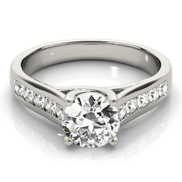 1 CT Round Diamond Trellis Engagement Ring