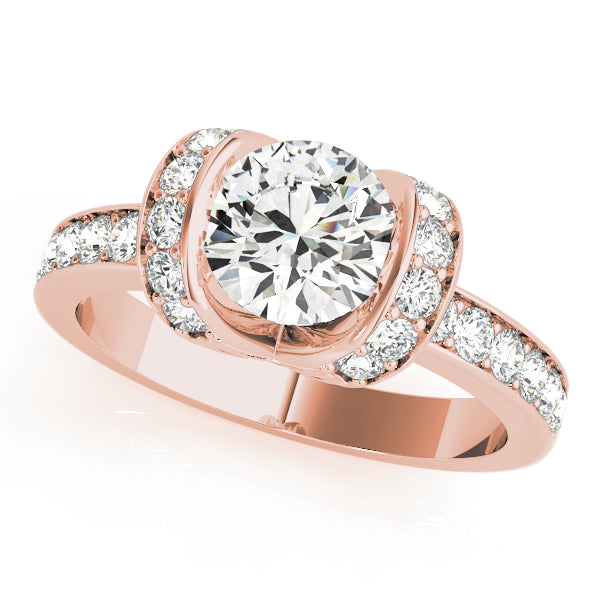 18K Rose Gold 1.5ctw Round Diamond Ring