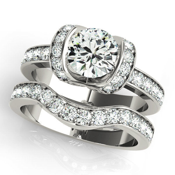 1 CT Round Diamond Engagement Ring