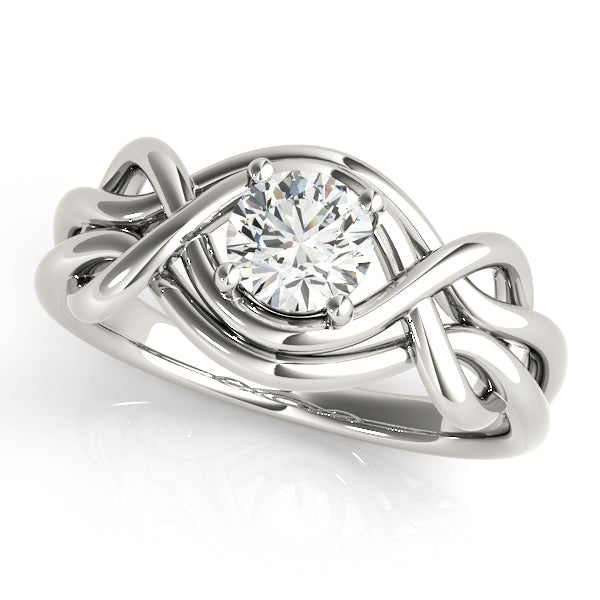 0.5 CT Lab Diamond Love Knot Ring