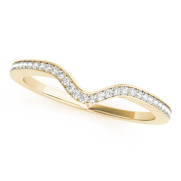 14K Yellow Gold Multi-Diamond Wedding Band