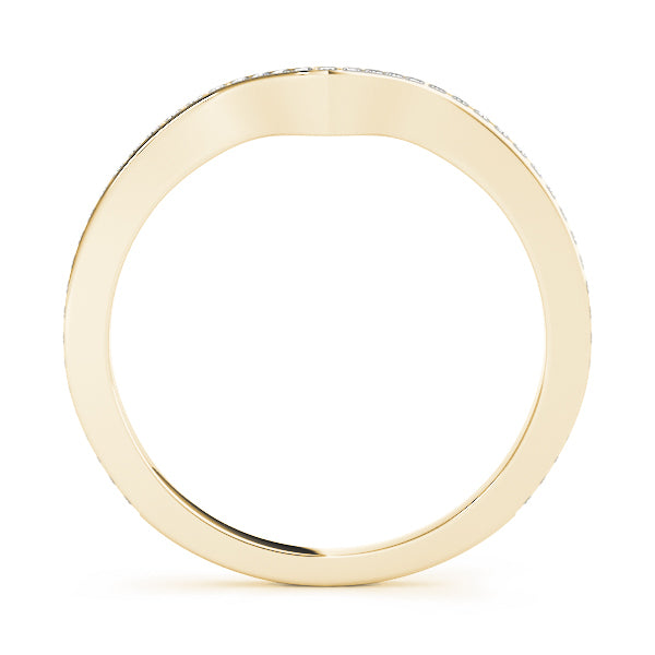 14K Yellow Gold Multi-Diamond Wedding Band