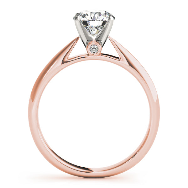 14K Rose Gold 1 ct Diamond Engagement Ring Solitaire