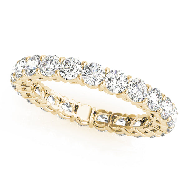 14K Yellow Gold Multi-Diamond Wedding Band