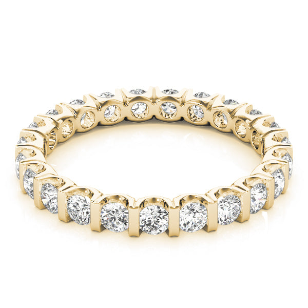18K Yellow Gold 1 CT Diamond Wedding Band