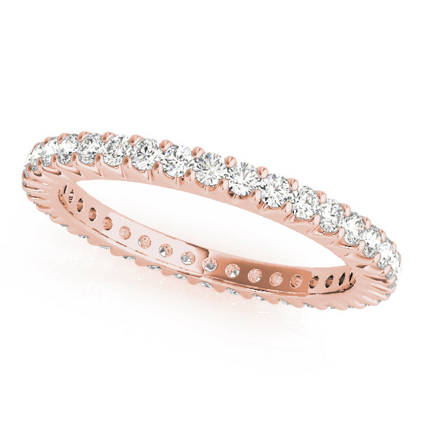 18K Rose Gold 7/8 ct Diamond Wedding Band