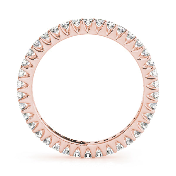 18K Rose Gold 7/8 ct Diamond Wedding Band