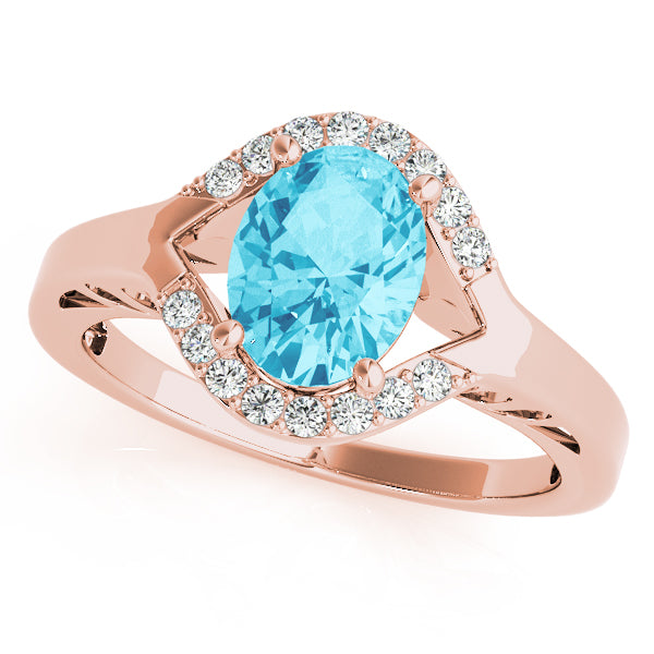 14K Rose Gold Multi-Diamond Fashion Ring