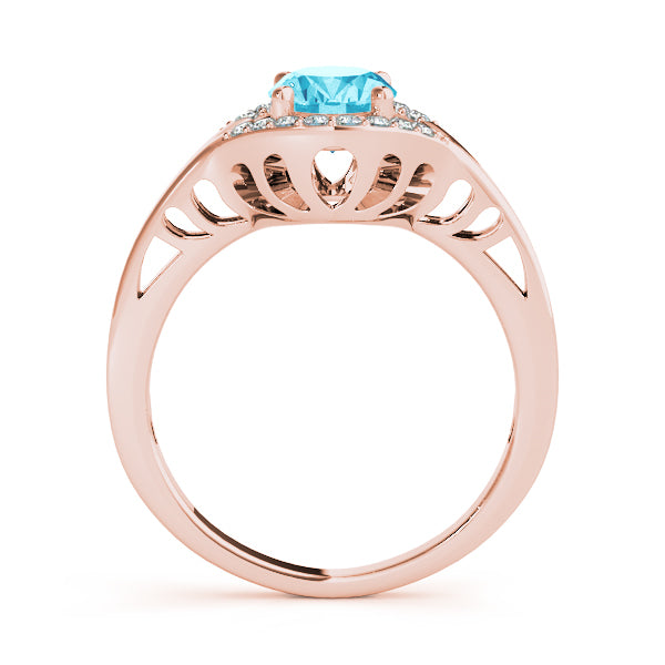 14K Rose Gold Multi-Diamond Fashion Ring