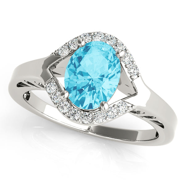 Diamond Oval Fashion Ring