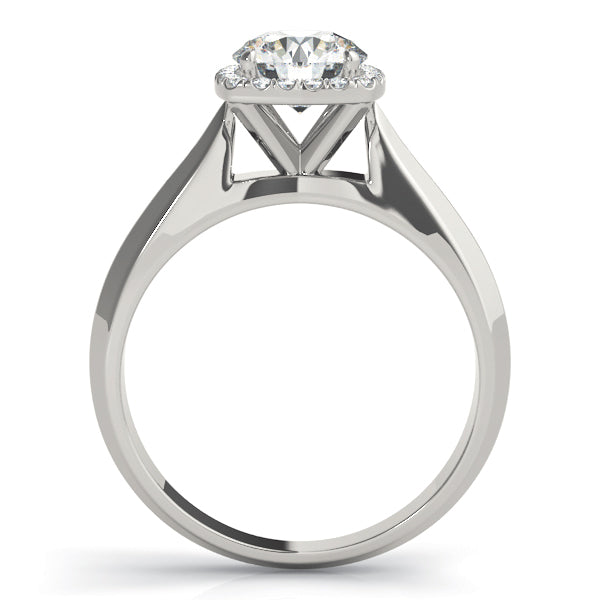 Round Diamond Halo Engagement Ring