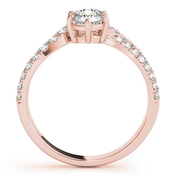 14K Rose Gold Multi-Diamond Fashion Statement Ring