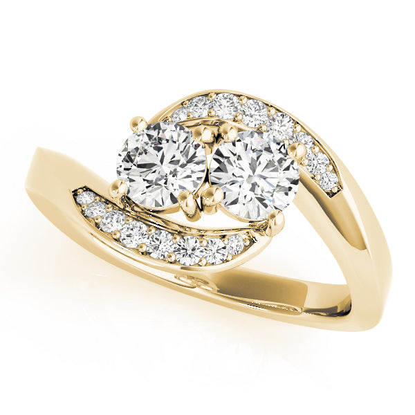 14K Yellow Gold Multi-Diamond Fashion Ring