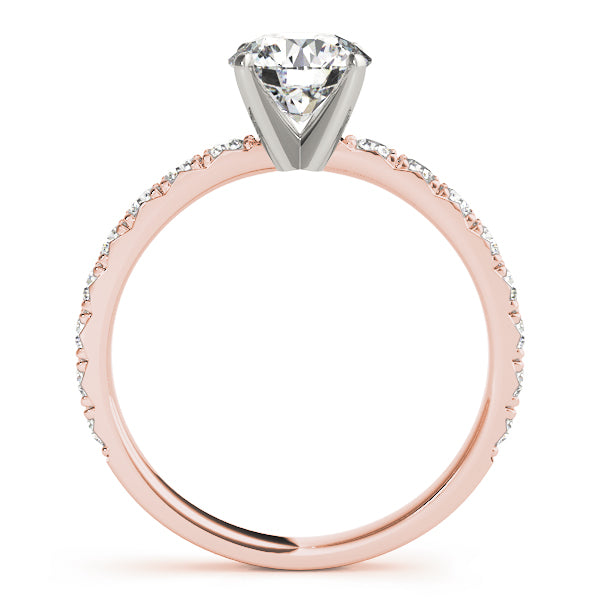14K Rose Gold 1.33ctw Round Diamond Engagement Ring