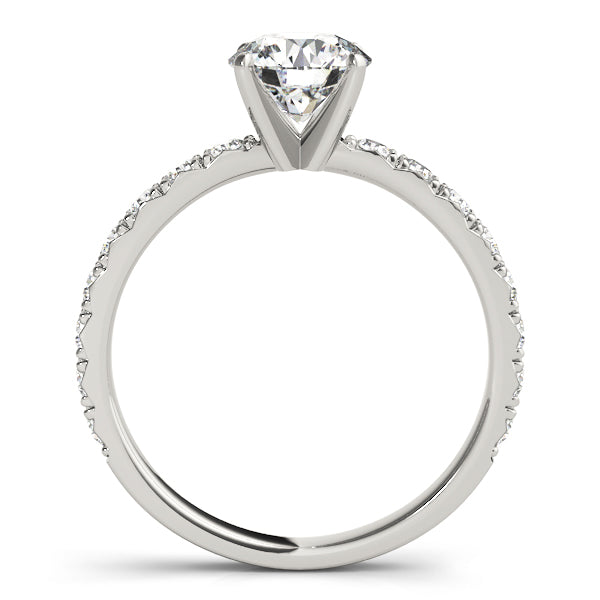 1 CT Round Diamond Engagement Ring