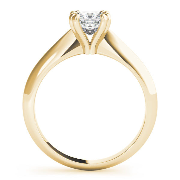 14K Yellow Gold Diamond Solitaire Engagement Ring