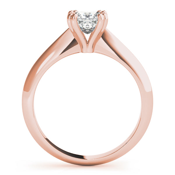 18K Rose Gold 5/8 CT Diamond Solitaire Engagement Ring