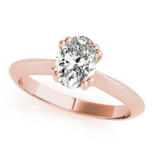 14K Rose Gold 5/8 ct tw Solitaire Diamond Engagement Ring
