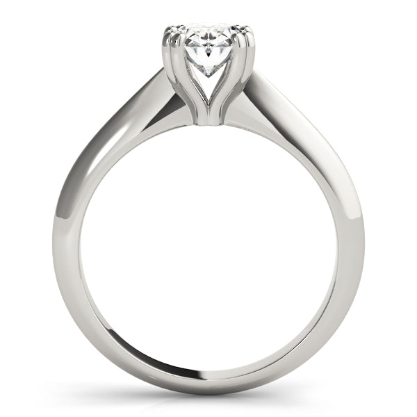 0.6CT Oval Diamond Solitaire Engagement Ring