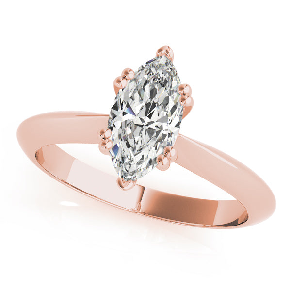 14K Rose Gold 1 ct tw Solitaire Diamond Engagement Ring