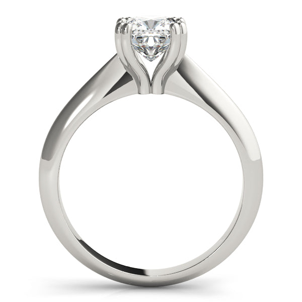 0.5 CT Cushion Diamond Solitaire Engagement Ring