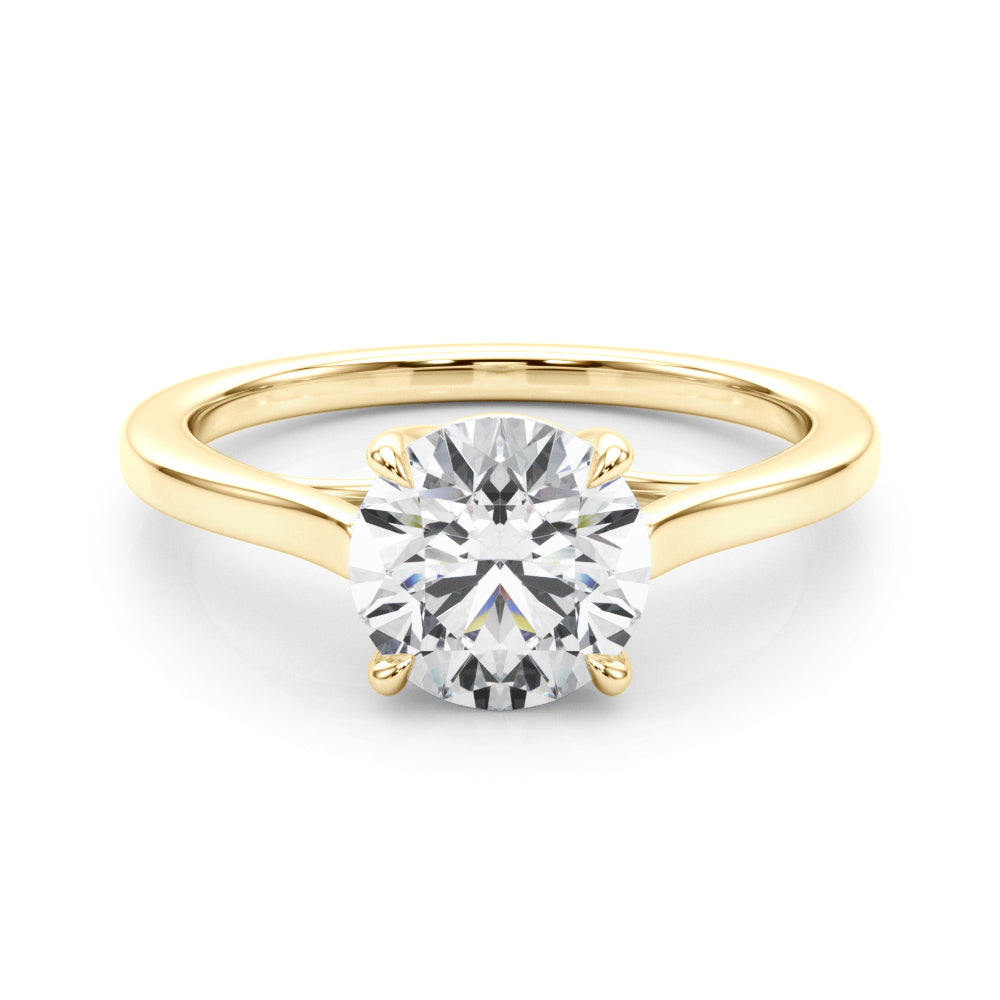 14K Yellow Gold 1 1/2 ct tw Solitaire Diamond Engagement Ring