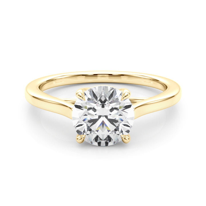 14K Yellow Gold 1 1/2 ct tw Solitaire Diamond Engagement Ring