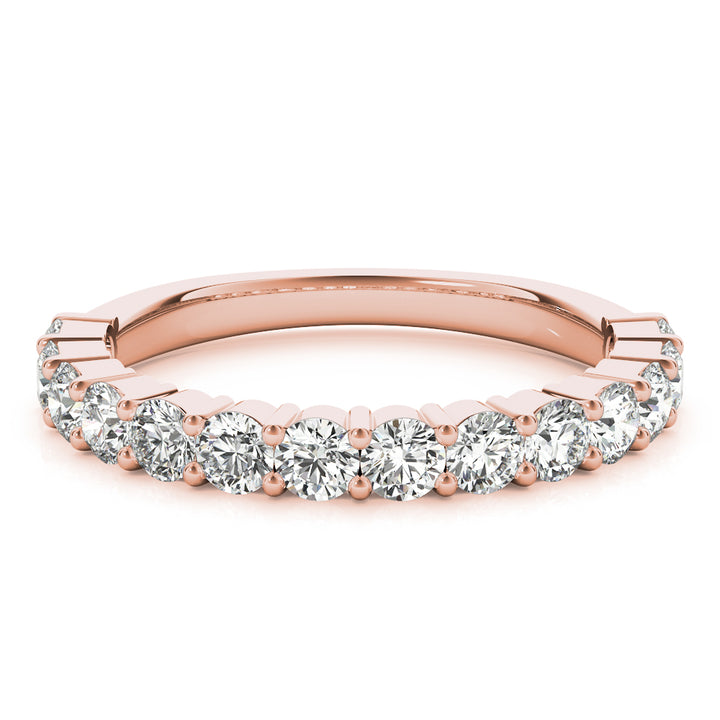 14K Rose Gold Diamond Wedding Ring