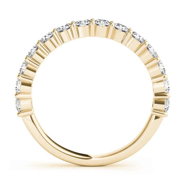 14K Yellow Gold 1 CT Diamond Wedding Band