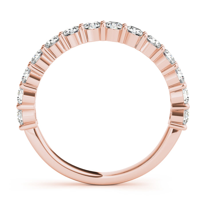 14K Rose Gold Diamond Wedding Ring