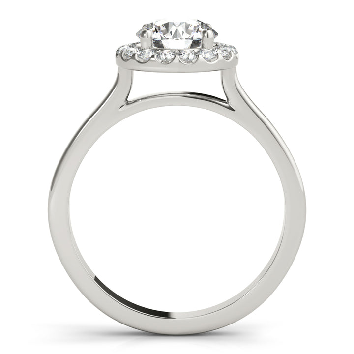 Round Diamond Halo Engagement Ring