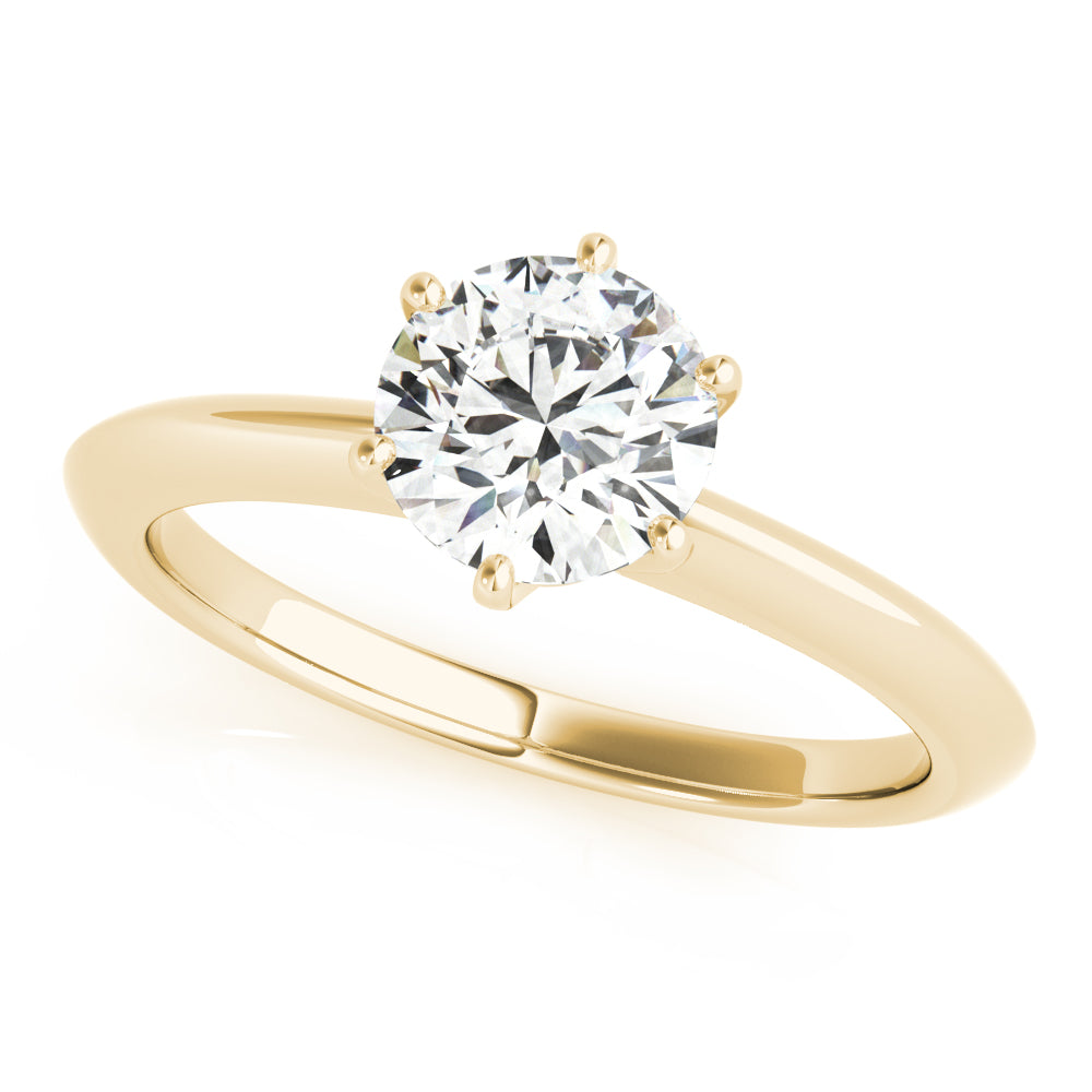 14K Yellow Gold 1 CT Diamond Engagement Ring
