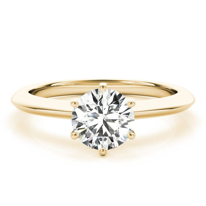 14K Yellow Gold 1 CT Diamond Engagement Ring