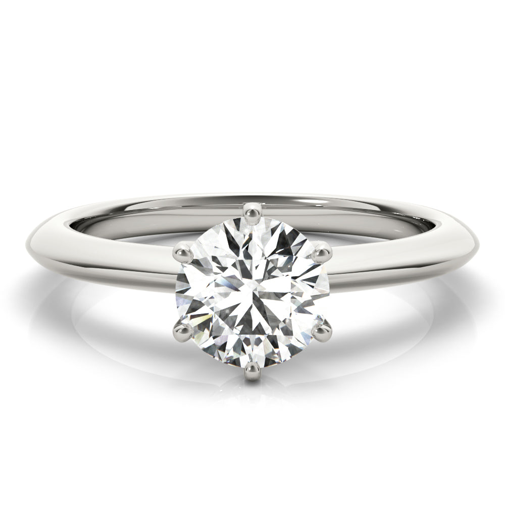 1.0 CT Round Diamond Solitaire Engagement Ring